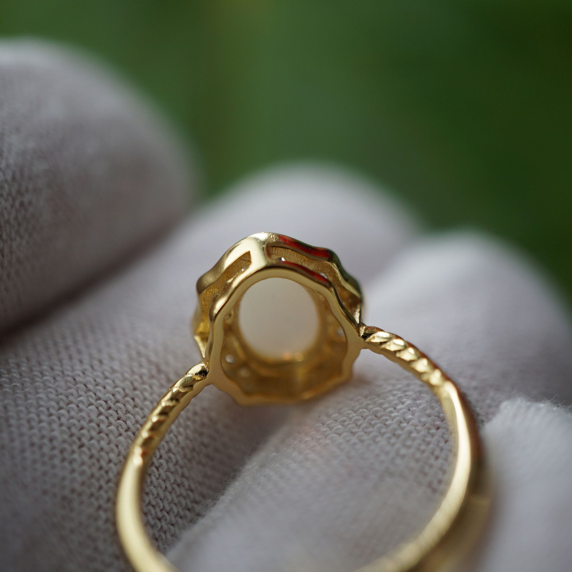 Exquisite Australian Crystal Opal Ring-Vsabel Jewellery