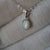Vintage classic style simple australian crystal opal necklace-Vsabel Jewellery