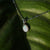 Vintage classic style simple australian crystal opal necklace-Vsabel Jewellery