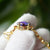 Aurora Haze Opal Bracelet - 925 Silver & Cubic Zirconia-Vsabel Jewellery