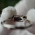 Dainty rainbow australian boulder opal ring in 925 silver-Vsabel Jewellery
