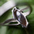 Majestic mauve australian boulder opal ring in 925 sterling silver-Vsabel Jewellery