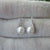 Wave 925 Silver small light luxury freshwater pearl earrings-Vsabel Jewellery