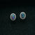 Genuine Sterling Silver Australian Triplet Opal Earrings-Vsabel Jewellery
