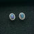 Genuine Sterling Silver Australian Triplet Opal Earrings-Vsabel Jewellery