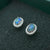 Genuine Sterling Silver Australian Triplet Opal Earrings-Vsabel Jewellery
