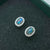 Genuine Sterling Silver Australian Triplet Opal Earrings-Vsabel Jewellery