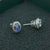 Genuine Sterling Silver Australian Triplet Opal Earrings-Vsabel Jewellery