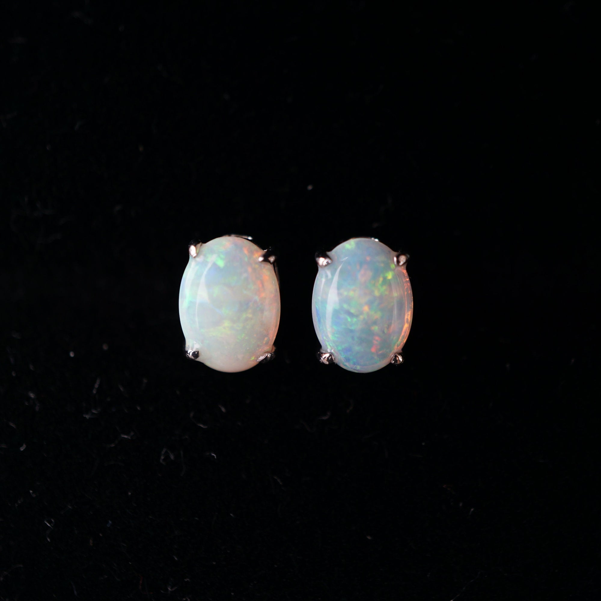 Exquisite 18k Opal Earring Studs - Wedding Jewelry-Vsabel Jewellery
