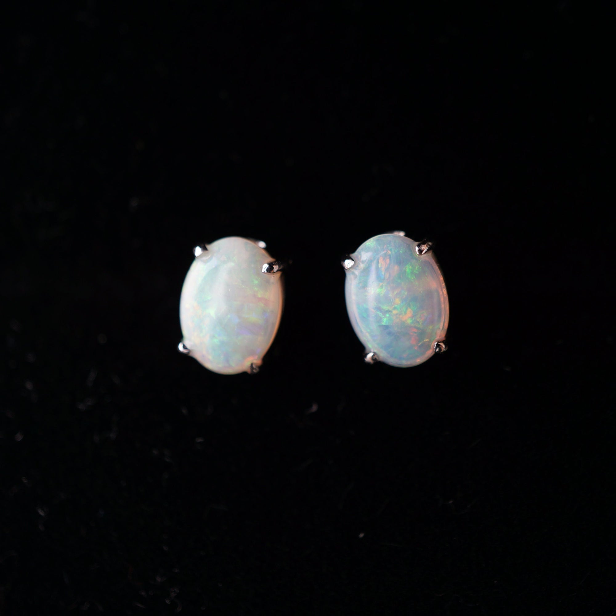 Exquisite 18k Opal Earring Studs - Wedding Jewelry-Vsabel Jewellery