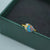 Rainbow handmade australian boulder doublet opal ring 18k gold plated in 925 sterling silver, birthstone ring, australian opal ring-Vsabel Jewellery
