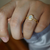 Dainty Australian Opal Ring - October Birthstone Stackable Beauty-Vsabel Jewellery