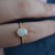 Dainty Australian Opal Ring - October Birthstone Stackable Beauty-Vsabel Jewellery