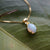New genuine ethiopian opal necklace, beautiful opal pendant, october birthstone, opal jewelry, opal pendant, dainty necklace, best gradution-Vsabel Jewellery