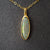 Rainbow Aura solid australian black opal necklace 14k solid gold, genuine black australian opal necklace, black opal, gift for her birthday-Vsabel Jewellery