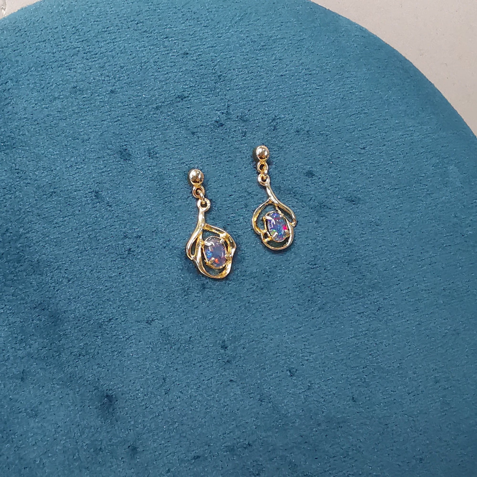 Australian Opal Dangle Earrings: Unique Jewelry & Gifts for Her-Vsabel Jewellery