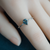 Blue Topaz Ring in 925 Silver, Dainty Gemstone with CZ Accents