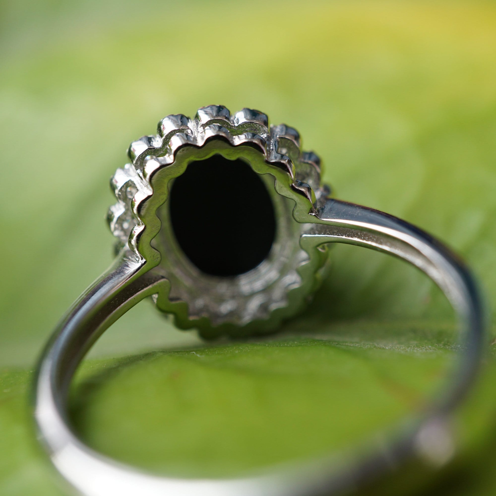 Genuine Australian Blue Opal Ring - Sterling Silver, 7x9mm-Vsabel Jewellery