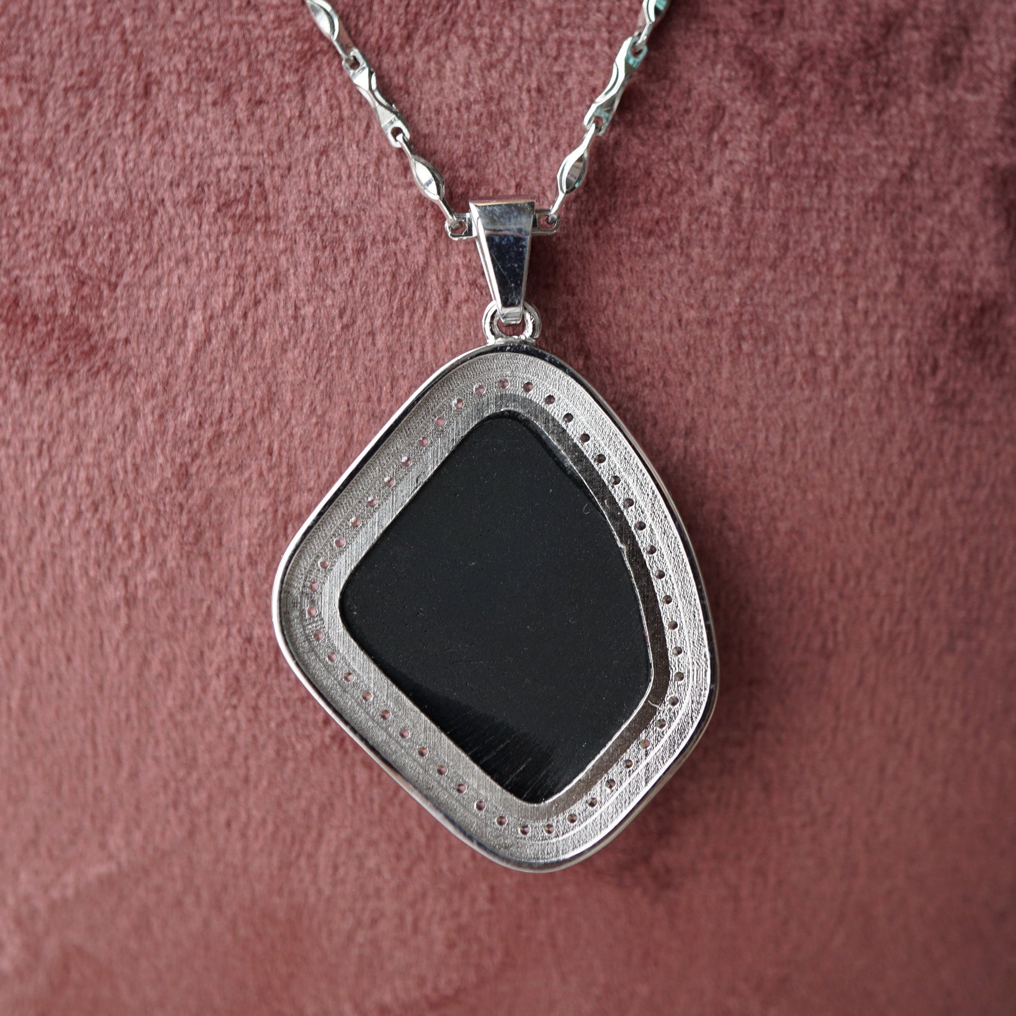 Unique handmade rainbow australian triplet opal pendant necklace with cubic zirconia's in 925 sterling silver, opal pendant, gift for mum-Vsabel Jewellery