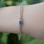 Rainbow sterling silver natural australian opal bracelet, opal bracelet, rainbown opal bracelet, 6x4mm-Vsabel Jewellery