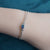Rainbow sterling silver natural australian opal bracelet, opal bracelet, rainbown opal bracelet, 6x4mm-Vsabel Jewellery