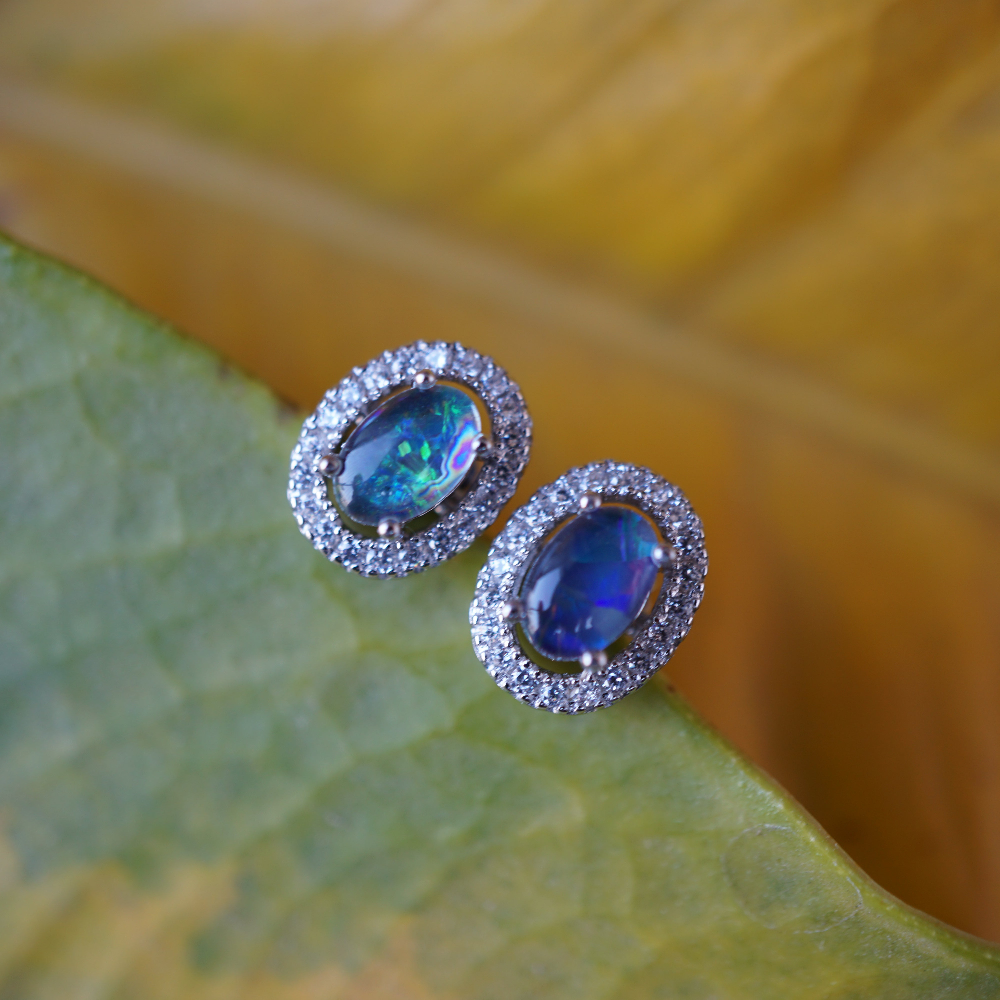 Green Opal Triplet Earrings - Australian Jewelry & Gifts-Vsabel Jewellery