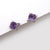 Dainty Natural Amethyst Earring Studs in 925 Sterling Silver, Genuine Purple Amethyst Crystal Stud Earrings, Semi Precious Gemstone
